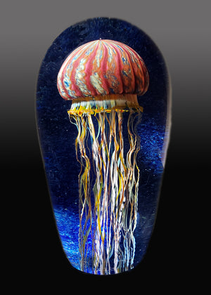 Purple Ribbed Jellyfish Seascape