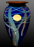 Blue Harvest Moon Vase, 2009