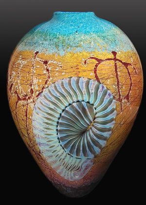 Nautilus Sea Foam Vase